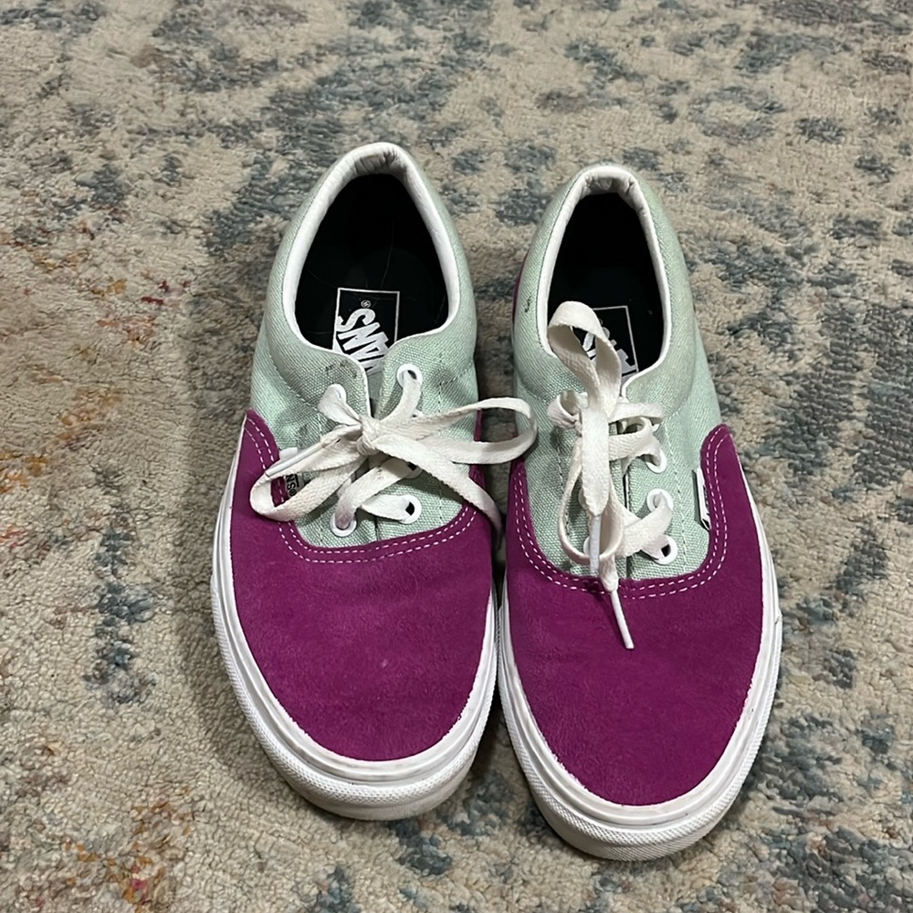 Aqua/Purple Vans